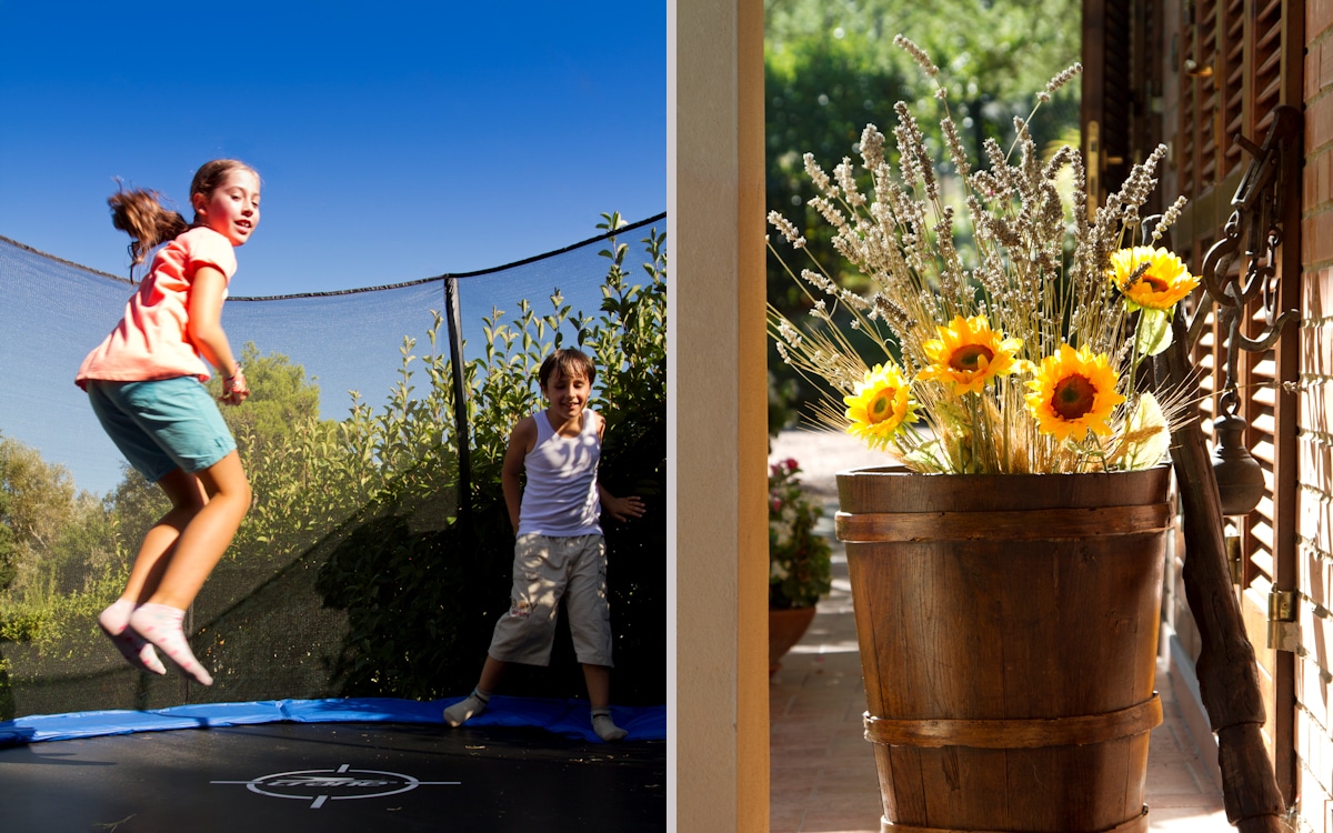 Ferienhaus In Toscana, Trampolin (2) Ferienhaus In Toscana, Trampolin (2)